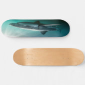 Skateboard Hai hungrig Raubtier. (Horizontal)