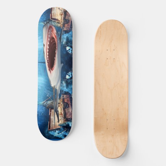 Skateboard Hai Schatz (Vorderseite)