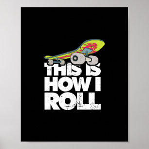 Skateboard-Halfpipe-Tricks - Extreme Sports Skateb Poster
