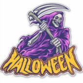 Skateboard | Halloween Grim Ripper Aufkleber (Vorderseite)