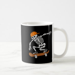 Skateboard-Halloween-Kostüm Skelett Skateboard fah Kaffeetasse