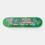 Skateboard "HAPPY 4th JULY" (Horizontal)