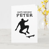 SKATEBOARD HAPPY BIRTHDAY FRIEND Card Karte (Gelbe Blume)