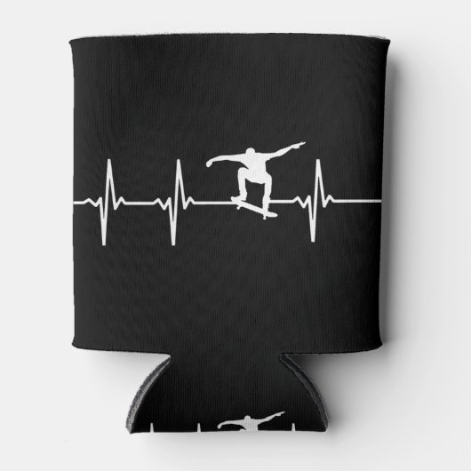 Skateboard Heartbeat Dosenkühler (Vorderseite)