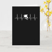 Skateboard Heartbeat Karte (Gelbe Blume)