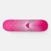 Skateboard Herz - Rosa (Horizontal)