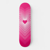 Skateboard Herz - Rosa (Vorderseite)