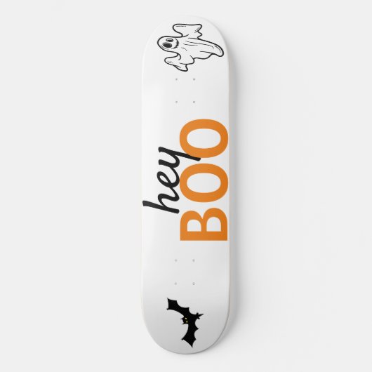 Skateboard - hey BOO Ghost / Fledermäuse (Vorderseite)