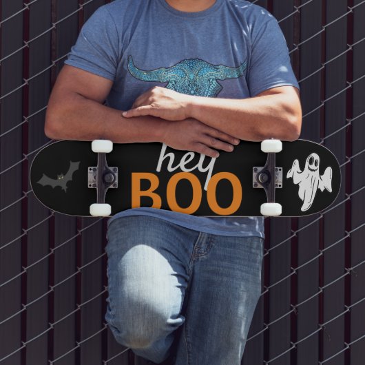 Skateboard - hey BOO Ghost / Fledermäuse Black (Außenbereich 3)