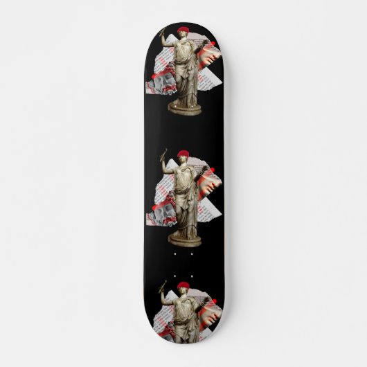Skateboard Hipster Statue (Vorne)