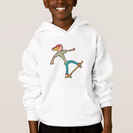 Skateboard Hoodie (Vorderseite)