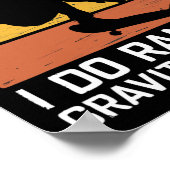 Skateboard I Don't Crash I Do Random Gravity Check Poster (Ecke)