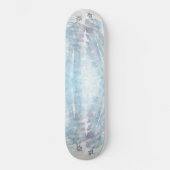 Skateboard Illustration mit Schattenmenschen. (Vorderseite)