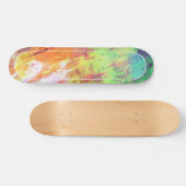 Skateboard im Farbstil (Horizontal)