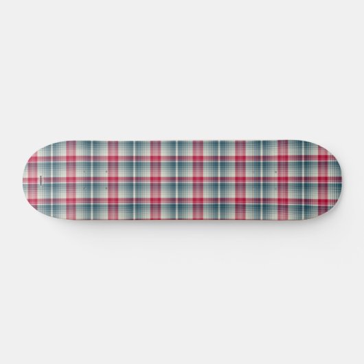 Skateboard in Cherry Aquamarin Kariert HAMbWG (Horizontal)