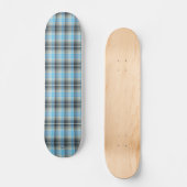 Skateboard in Kariertem Blau (Vorderseite)