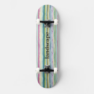 Skateboard individuell gestalten - Wasserfarben St