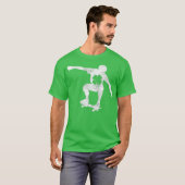Skateboard Irish St Patricks Day Kleeblatt T-Shirt (Vorne ganz)