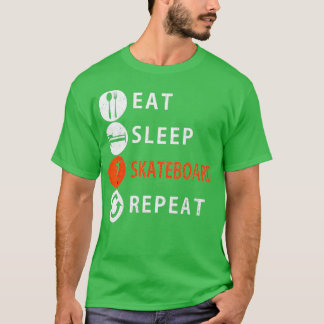 Skateboard isst Sleep Skateboard Skateboard Gi T-Shirt