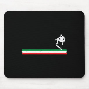 Skateboard Italienischer Skateboarder Italien Flag Mousepad