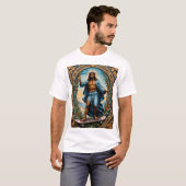 Skateboard Jesus Sacred Art Funny Religious T-Shir T-Shirt (Vorne ganz)