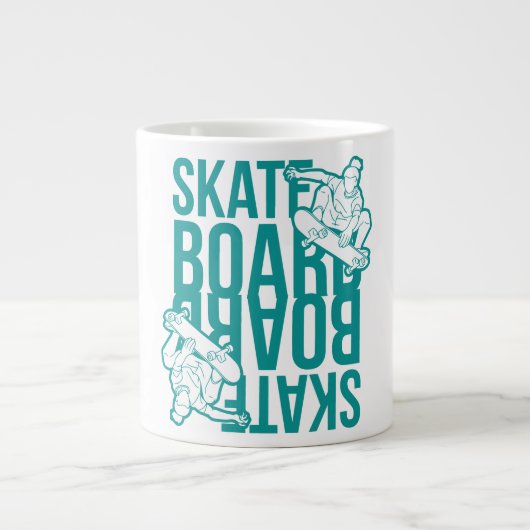 skateboard  Jumbo-Tasse (Vorderseite)
