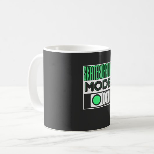 Skateboard Kaffeetasse (Vorderseite Links)
