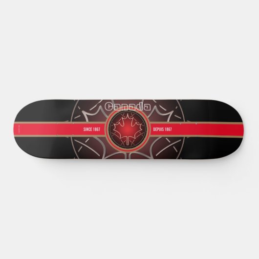 Skateboard Kanada seit 1867 Airbrush (Horizontal)