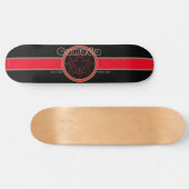 Skateboard Kanada seit 1867 (Schwarz) (Horizontal)