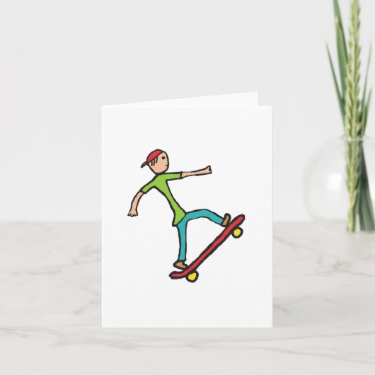 Skateboard Karte (Vorderseite)