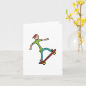 Skateboard Karte (Gelbe Blume)