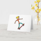 Skateboard Karte (Gelbe Blume)