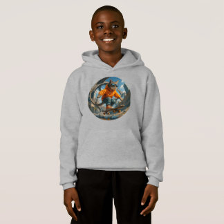 Skateboard Kat Hoodie – Vrijheid in Beweging