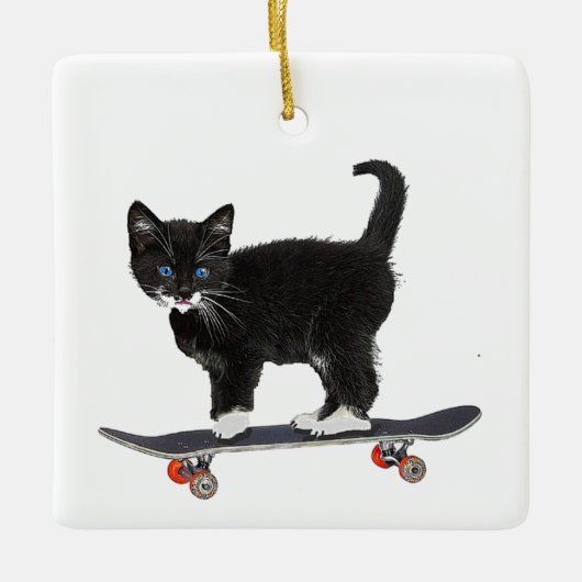 Skateboard Keramikornament (Vorderseite)