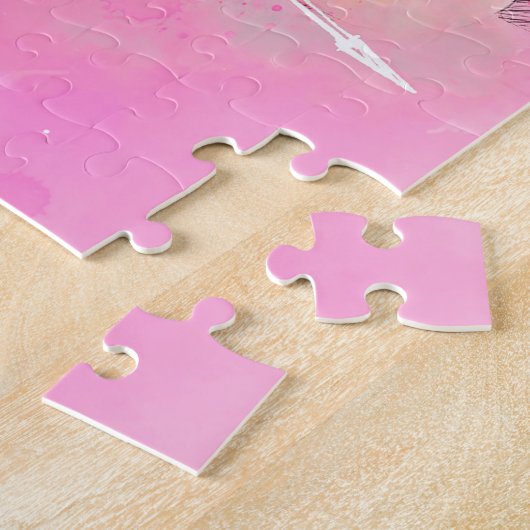 Skateboard-Kickflip-Malerei Puzzle (Seite)