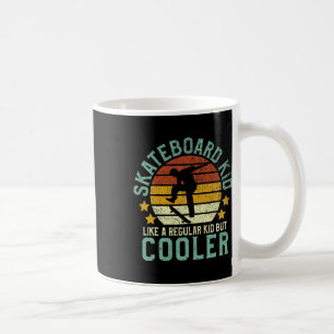 Skateboard-Kind lustiger Skateboarder und Skateboa Kaffeetasse