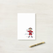 Skateboard-Kind Post-it Klebezettel (Auf Schreibtisch)