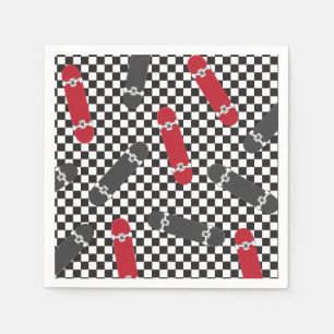 Skateboard Lass uns loslegen Geburtstag Serviette