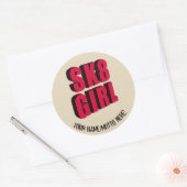 Skateboard-Logo Runder Aufkleber (Umschlag)