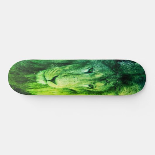 Skateboard mächtig GREEN LION (Horizontal)