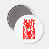 Skateboard Magnet (Vorderseite/Rückseite)