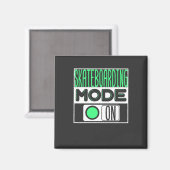 Skateboard Magnet (Vorderseite/Rückseite)