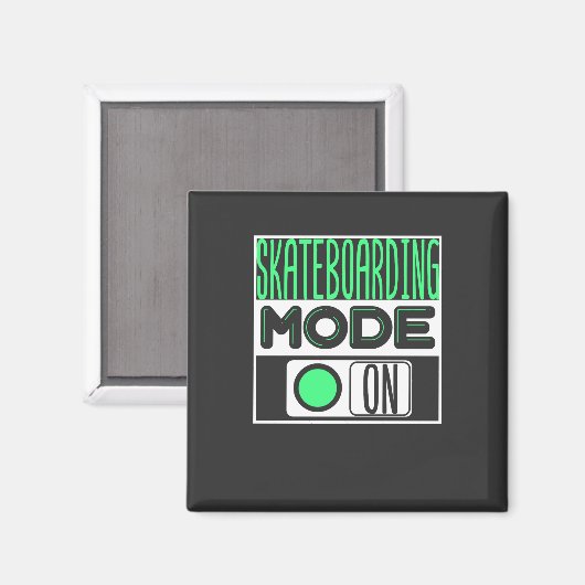 Skateboard Magnet (Vorderseite/Rückseite)