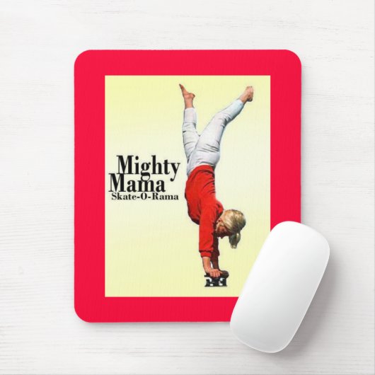 Skateboard-Mamas Mousepad (Mit Mouse)