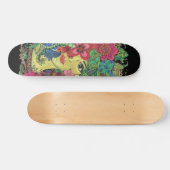 Skateboard Mandalas sobre rostro de mujer joven (Horizontal)
