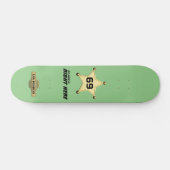 Skateboard "Mein Name ist genau hier" (Horizontal)