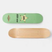 Skateboard "Mein Name ist genau hier" (Horizontal)