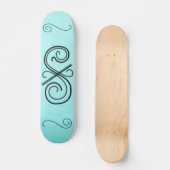 Skateboard mit abgerundeter Linie (Vorderseite)