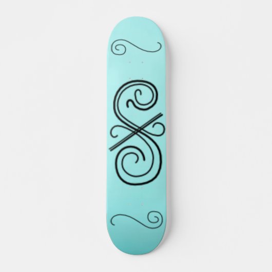 Skateboard mit abgerundeter Linie (Vorne)