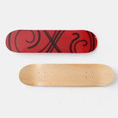Skateboard mit abgerundeter Linie (Horizontal)